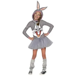 Bugs Bunny Girls Hooded Costume