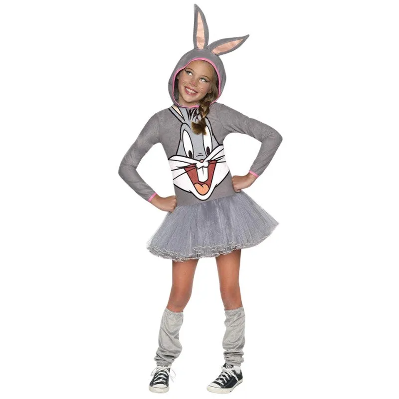 Bugs Bunny Girls Hooded Costume