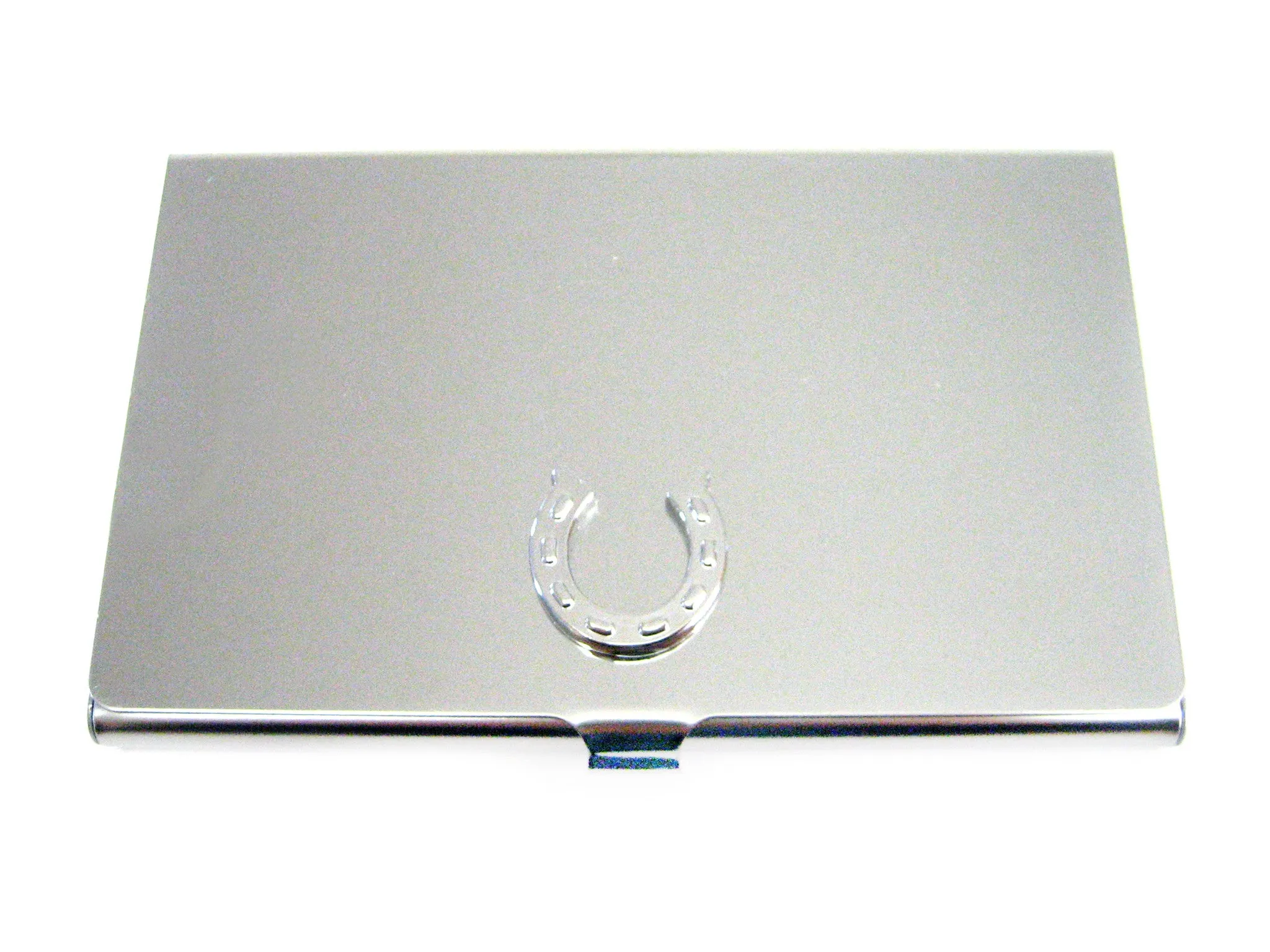Business Card Holder with Horse Shoe Pendant