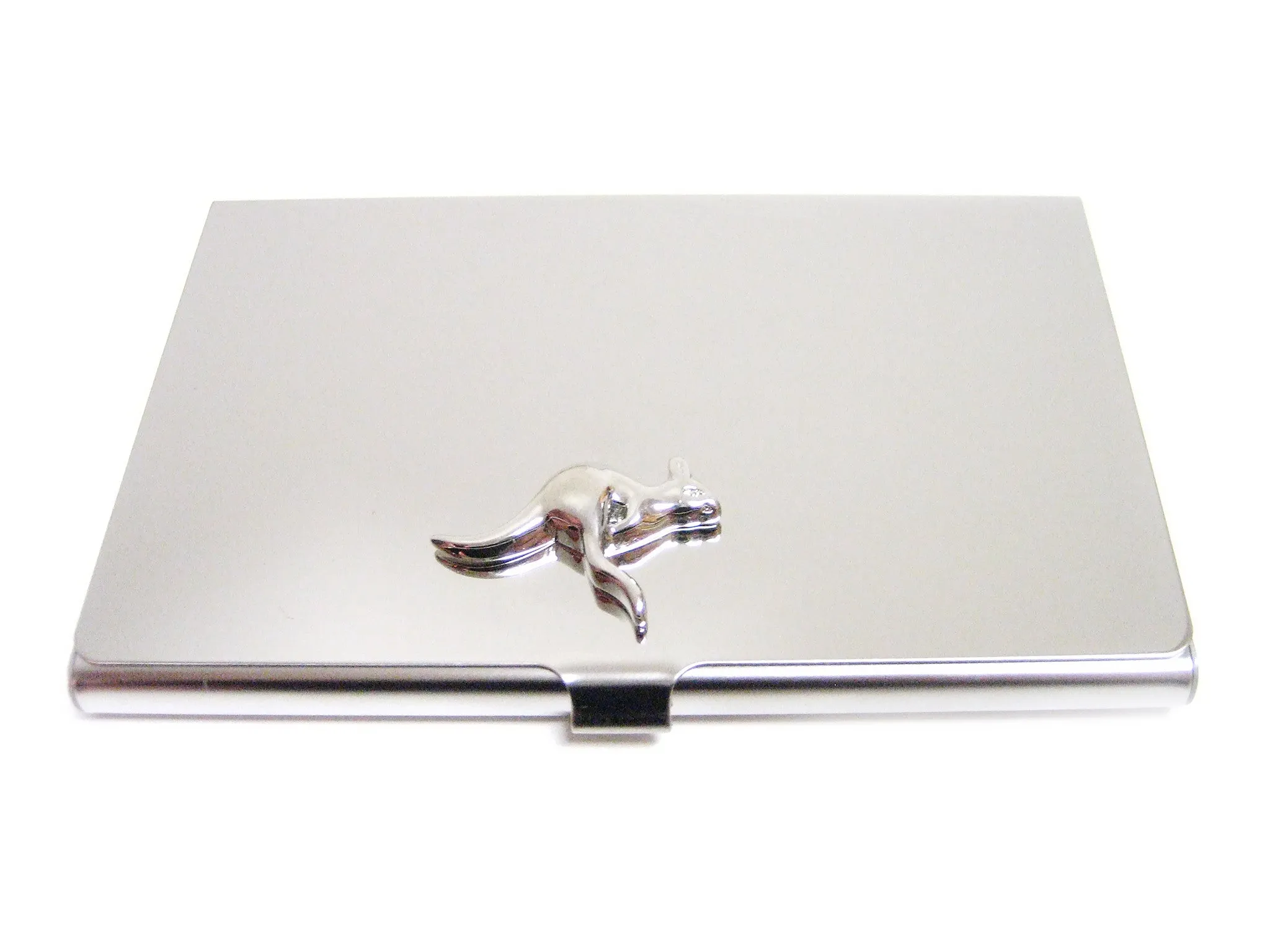 Business Card Holder with Kangaroo Pendant