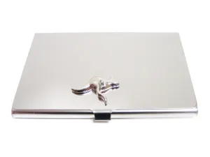 Business Card Holder with Kangaroo Pendant