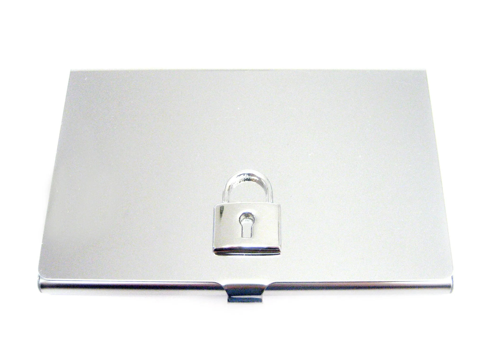 Business Card Holder with Lock Pendant