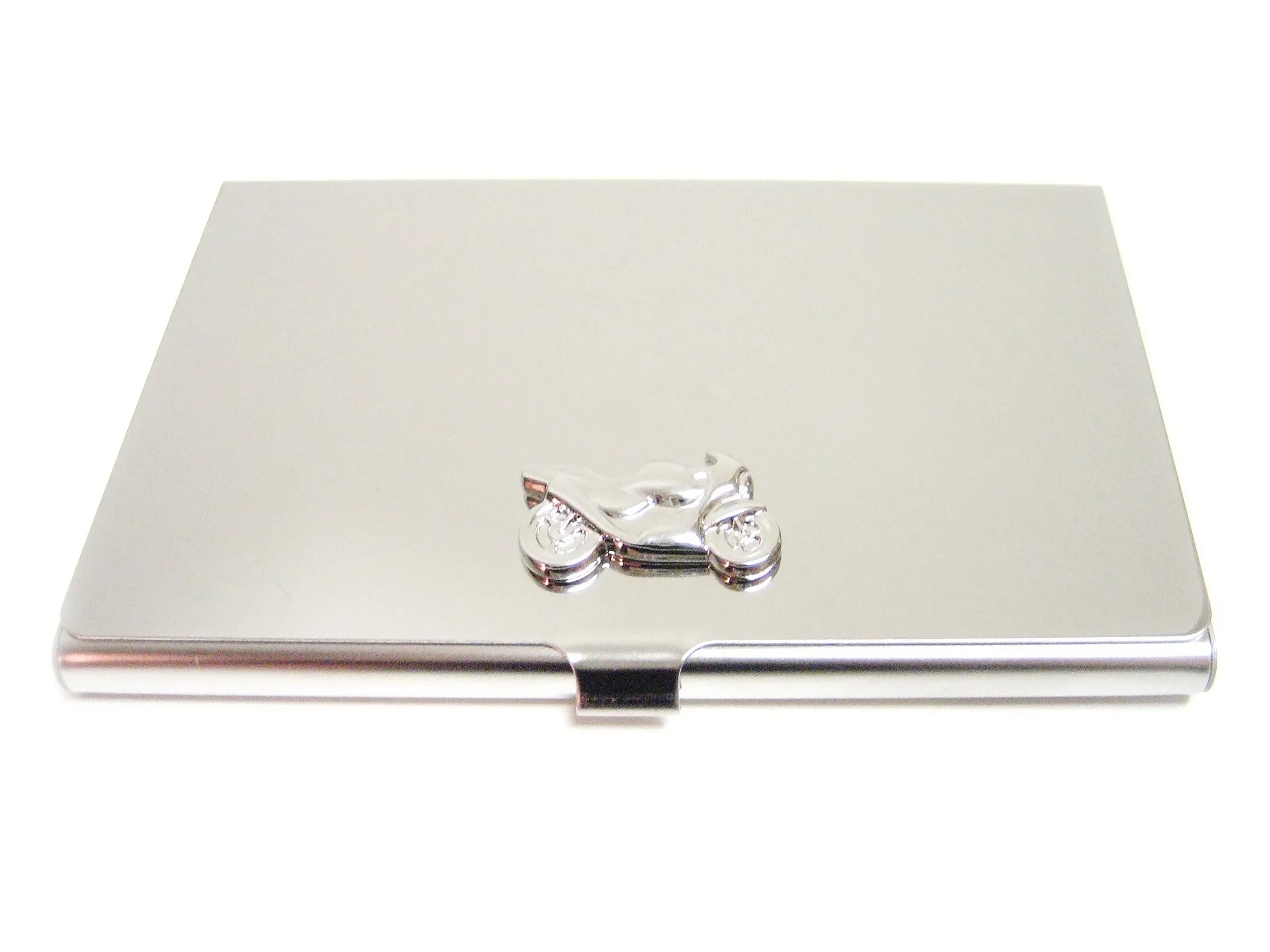 Business Card Holder with Motorcycle Pendant