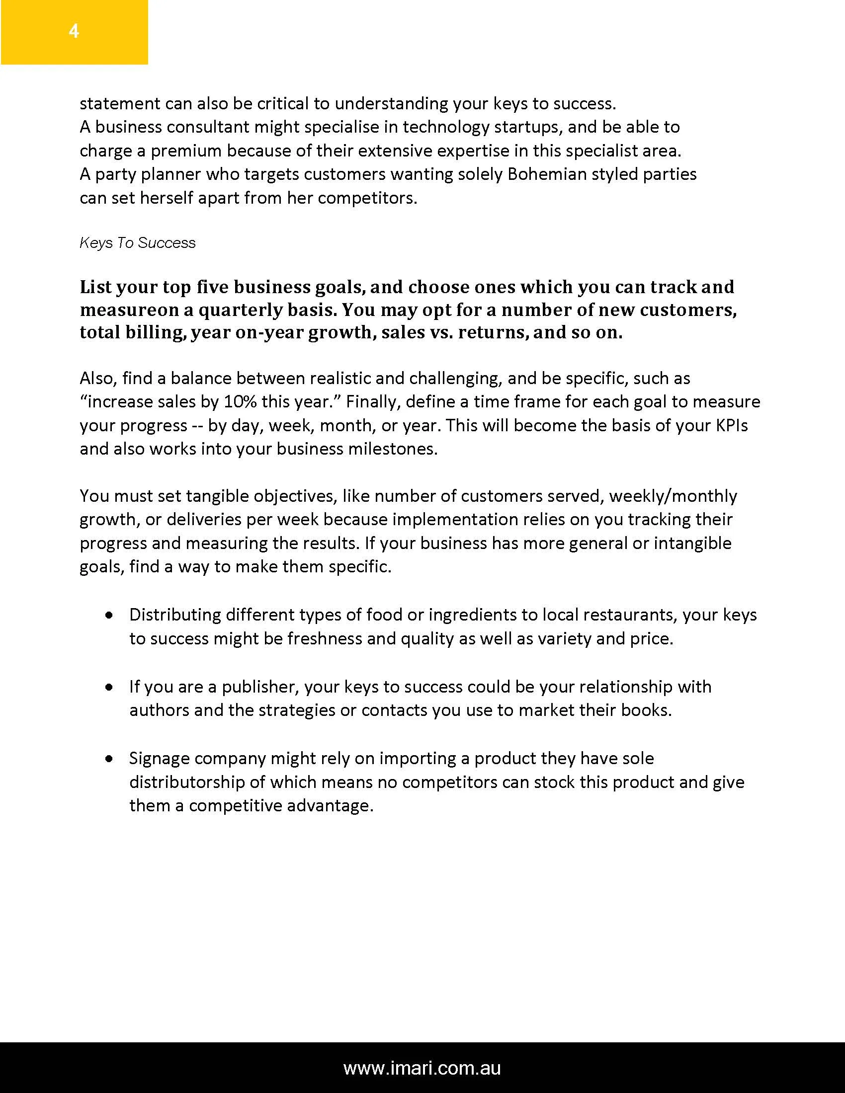 Business Plan Template