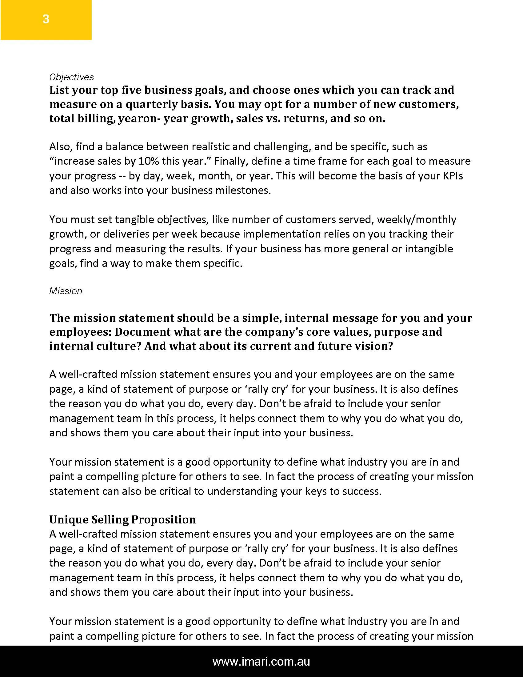 Business Plan Template