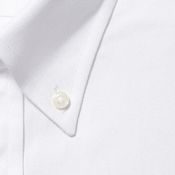 Button Down Pinpoint White - Big/Tall