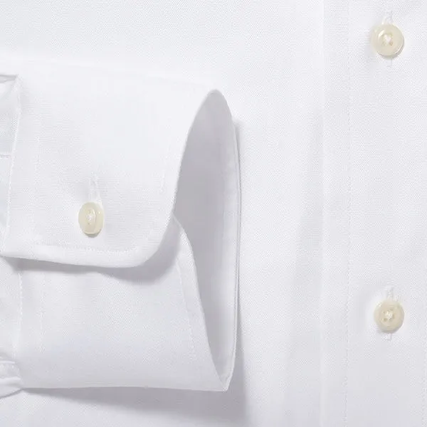 Button Down Pinpoint White - Big/Tall