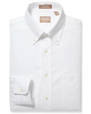 Button Down Pinpoint White - Big/Tall
