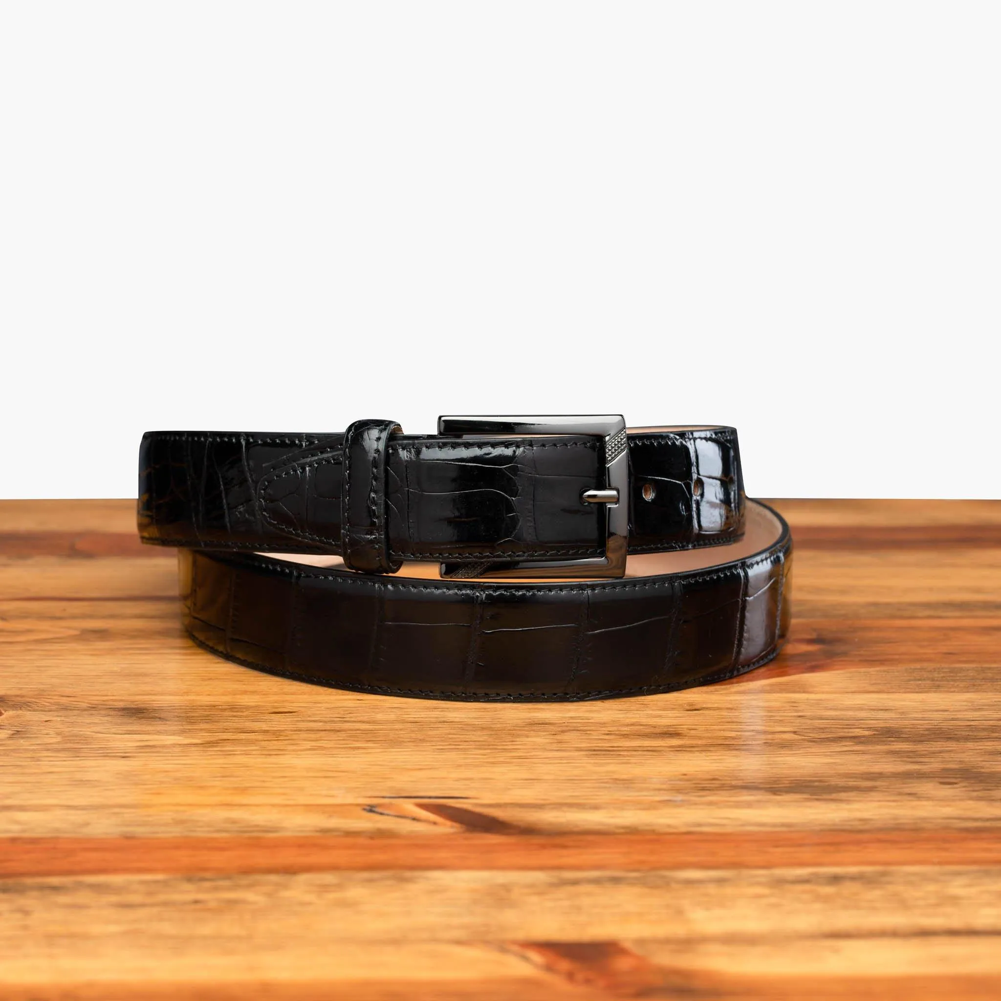 C8099 Calzoleria Toscana Crocodile Belt