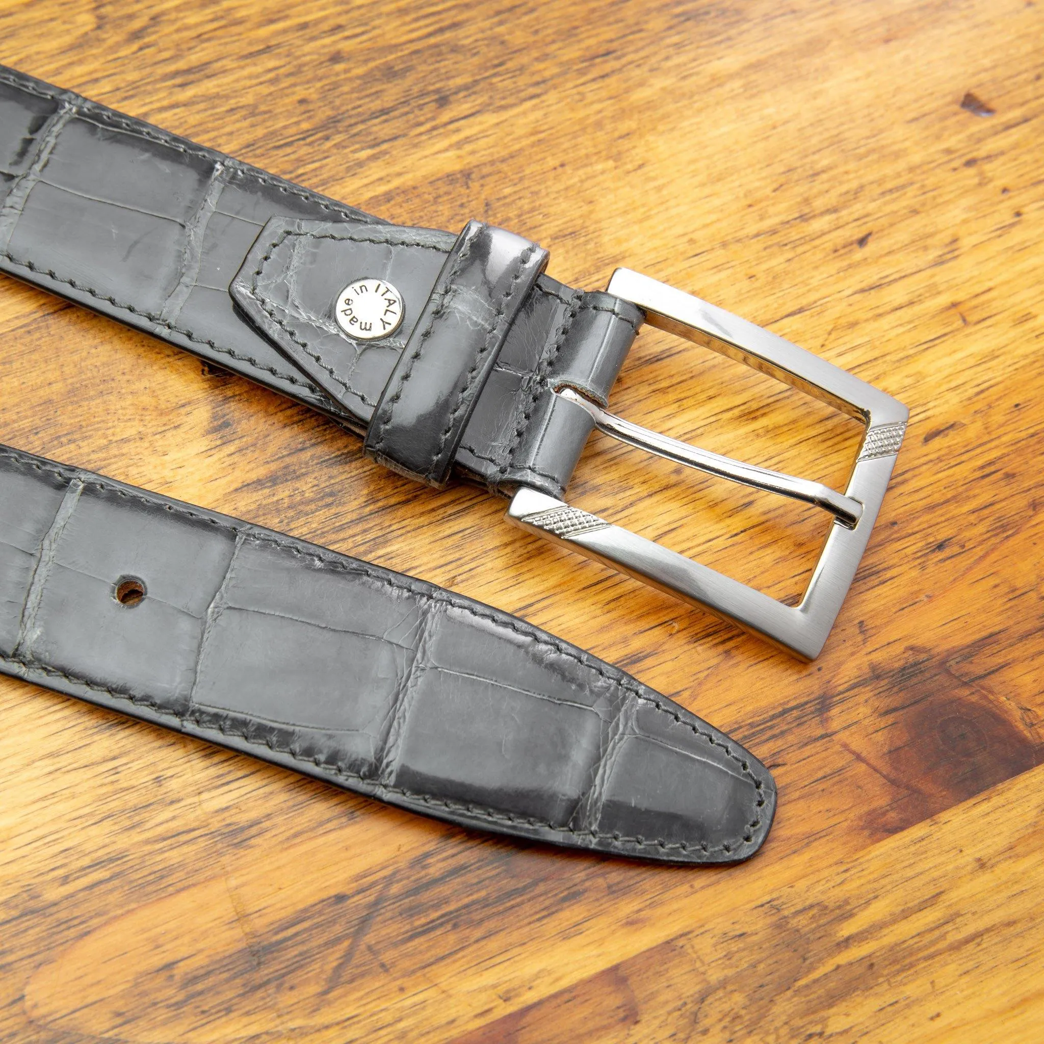 C8099 Calzoleria Toscana Crocodile Belt