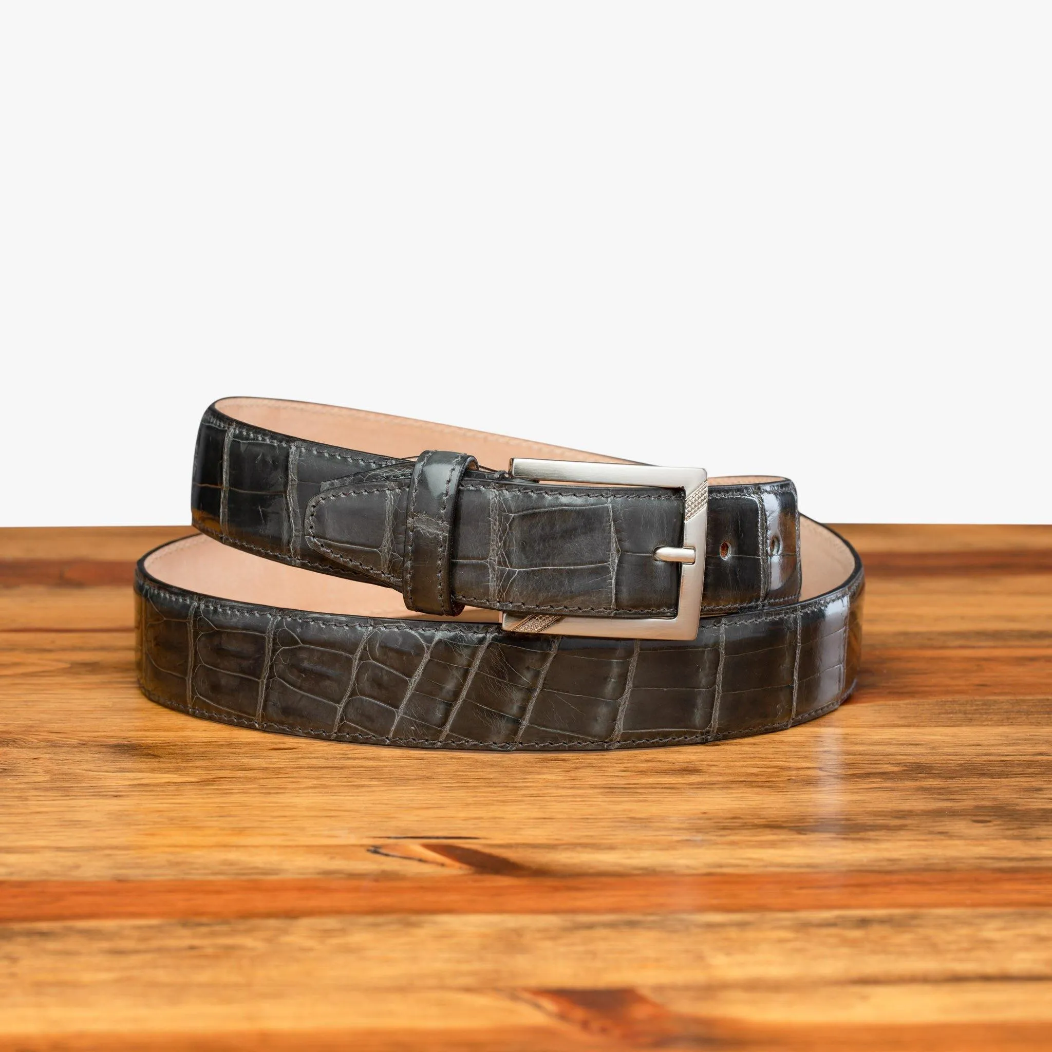 C8099 Calzoleria Toscana Crocodile Belt