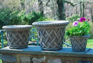 Campania English Weave Planters