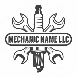Car Service, Auto Repair, Mechanic Company Name Truck Decal, 2 Pack