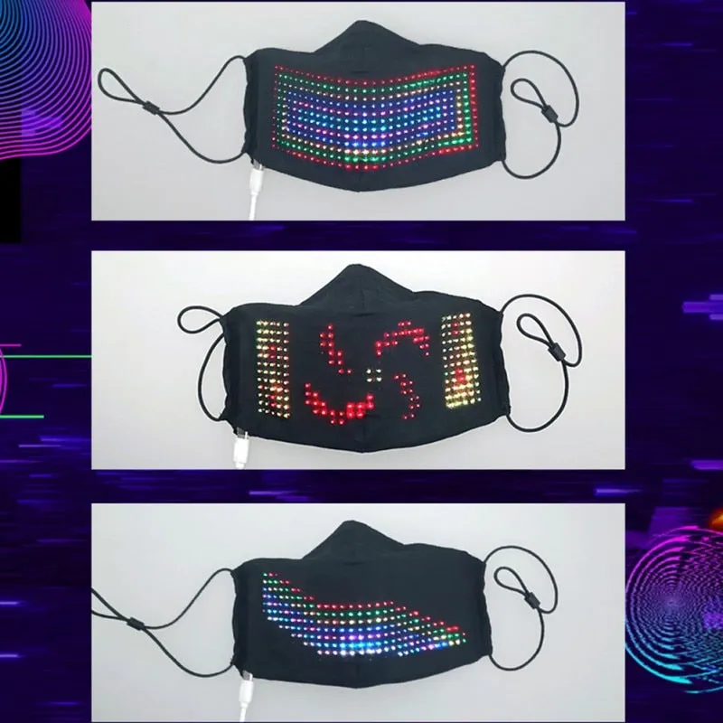 Carnival Face Mask With RGB LED