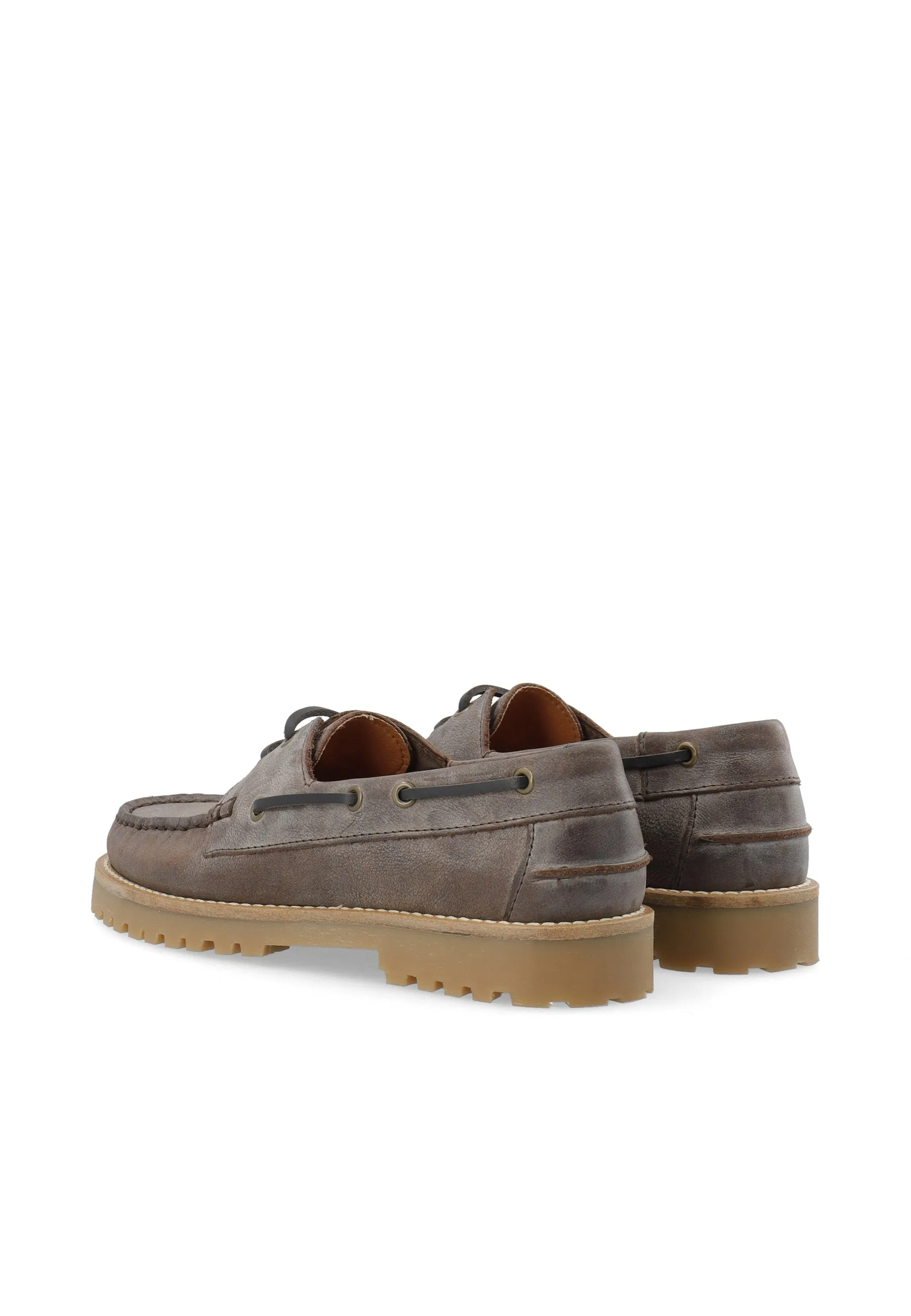 CASLENA BOAT SHOE - Coffee