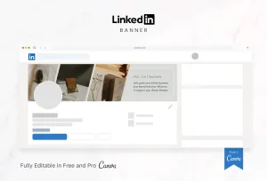 Charlotte LinkedIn Banner Canva Template