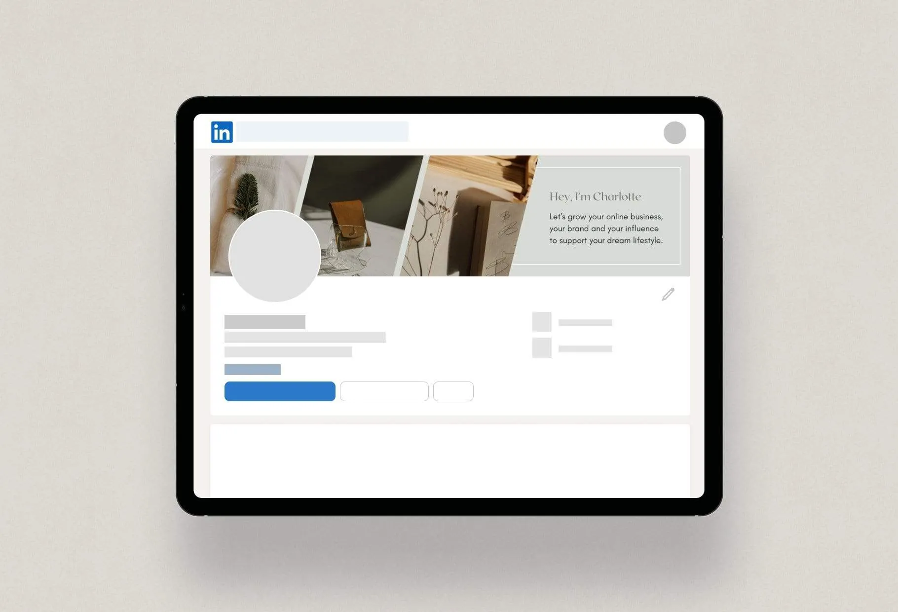 Charlotte LinkedIn Banner Canva Template