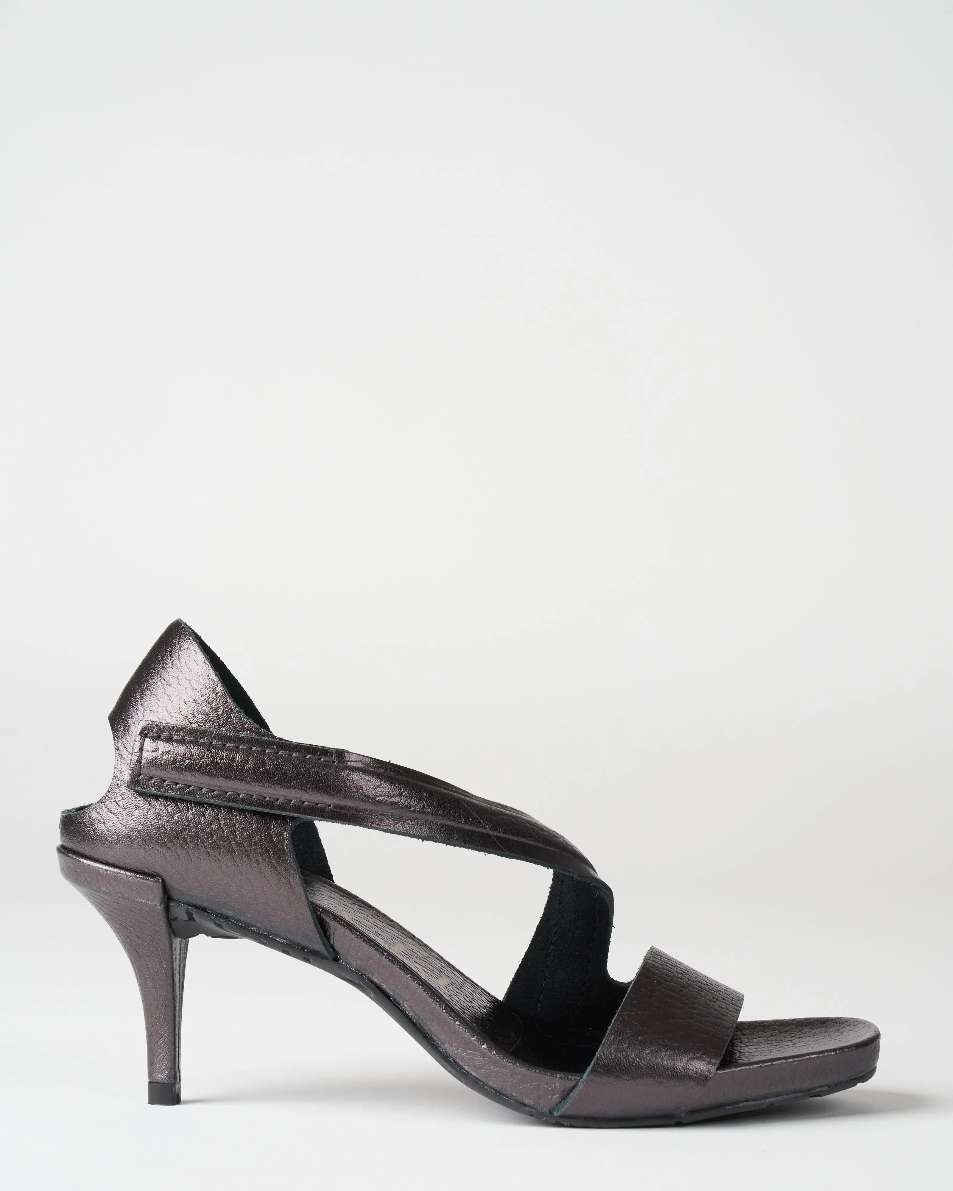 cirine heel - black castoro lame