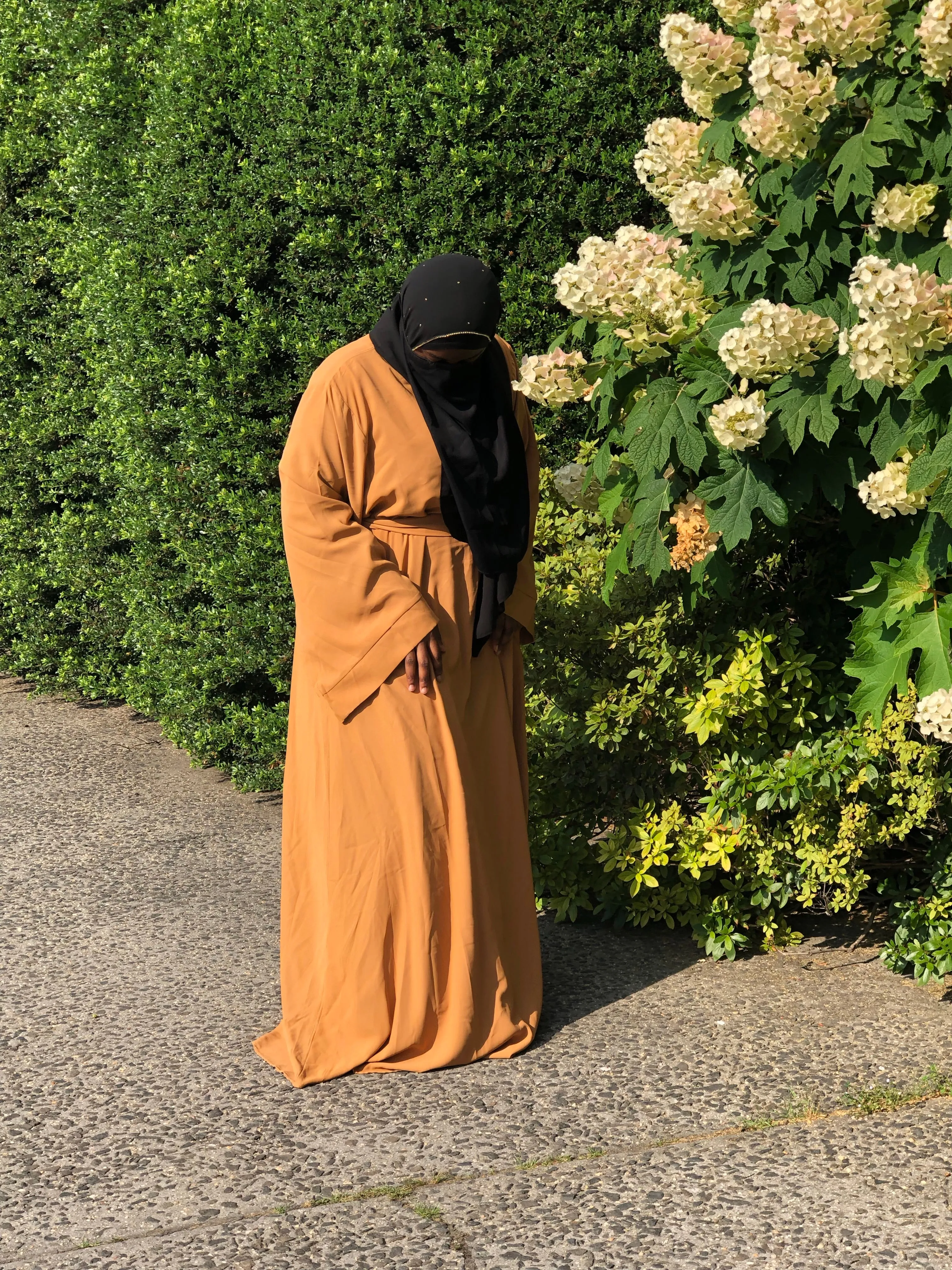 Classic Golden Yellow Abaya Dress