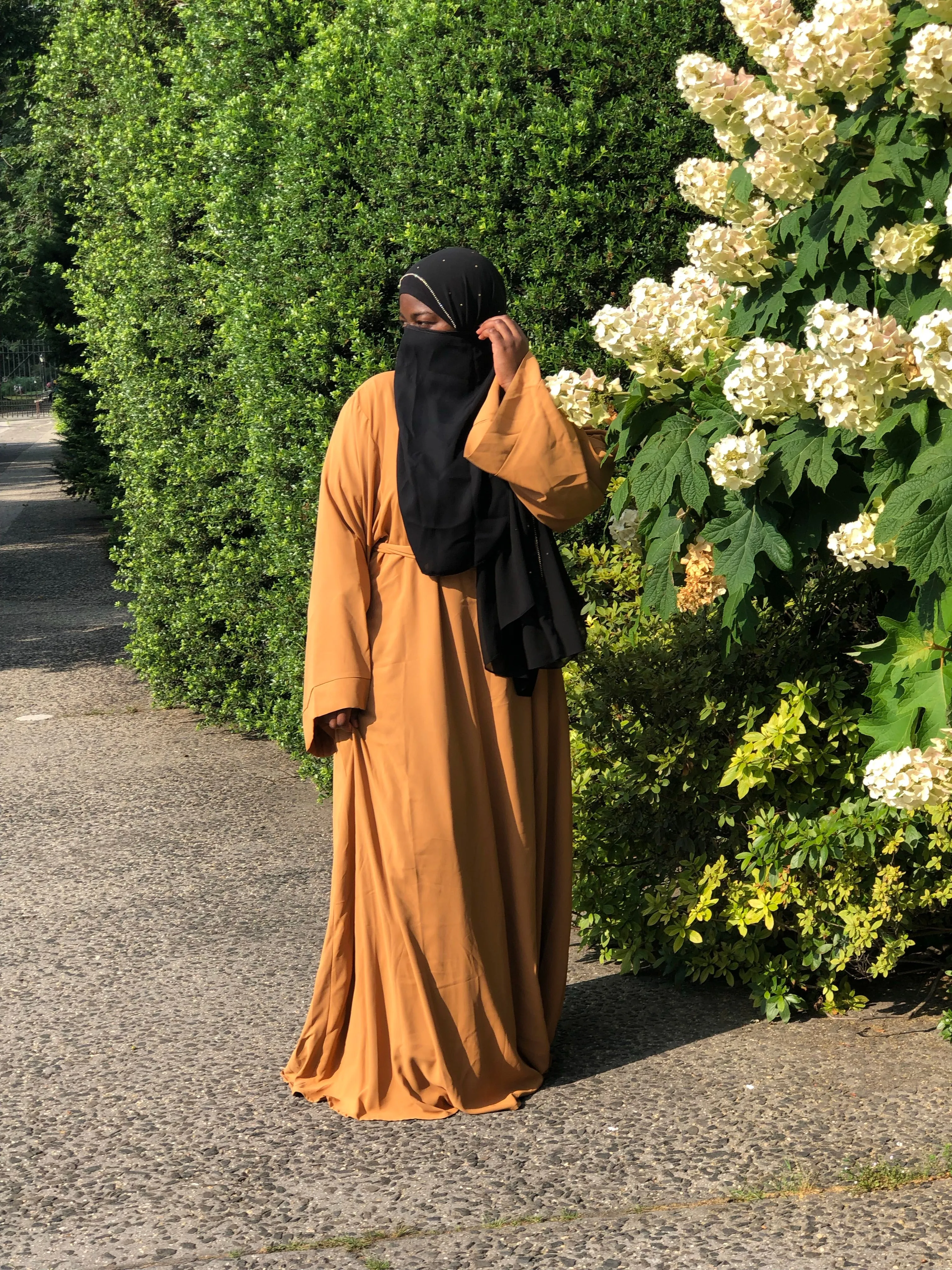 Classic Golden Yellow Abaya Dress