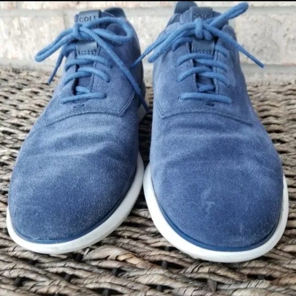 COLE HAAN Grand Horizon II BLUE Suede OXFORD Sneaker (Men 8) C26362