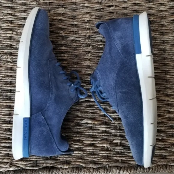 COLE HAAN Grand Horizon II BLUE Suede OXFORD Sneaker (Men 8) C26362