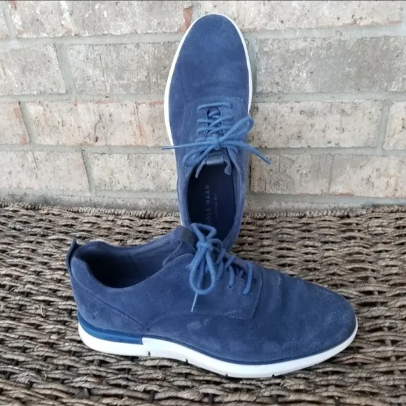 COLE HAAN Grand Horizon II BLUE Suede OXFORD Sneaker (Men 8) C26362