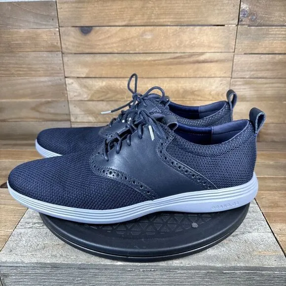 Cole Haan Zero Grand Mens Size 10.5M Blue Tour Knit OS Oxford Shoes C31344