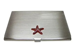 Colored Starfish Business Card Holder