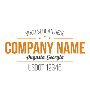Company Name Truck Door Decal (USDOT), 2 Pack