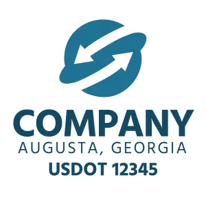 Company Name Truck Door Decal (USDOT), 2 Pack