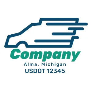 Company Name Truck Door Decal (USDOT), 2 Pack