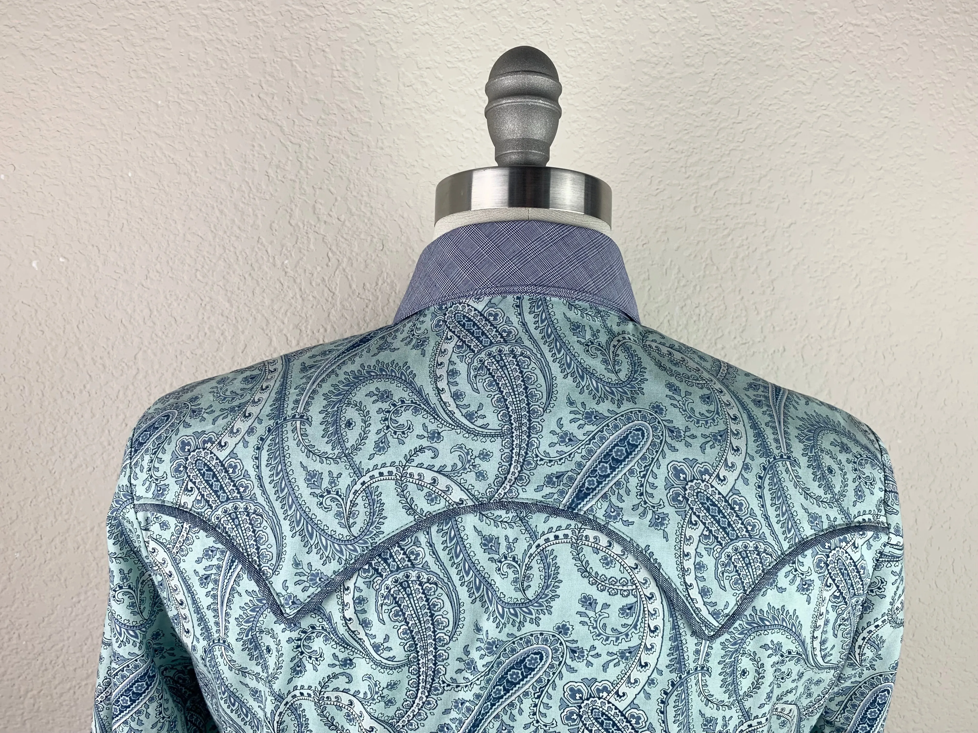 CR Western Pro Misty and Navy Blue Paisley-FINAL SALE