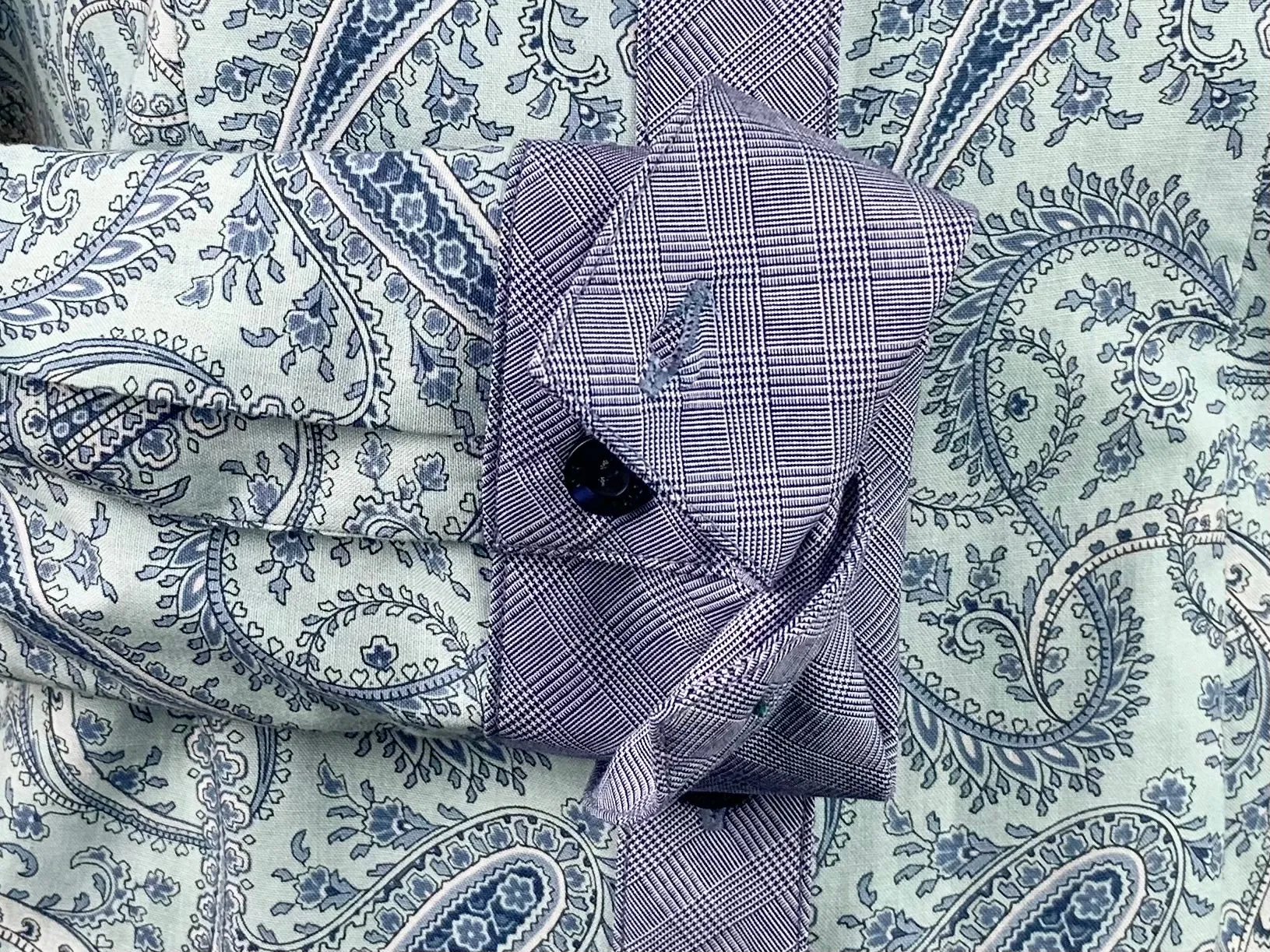 CR Western Pro Misty and Navy Blue Paisley-FINAL SALE