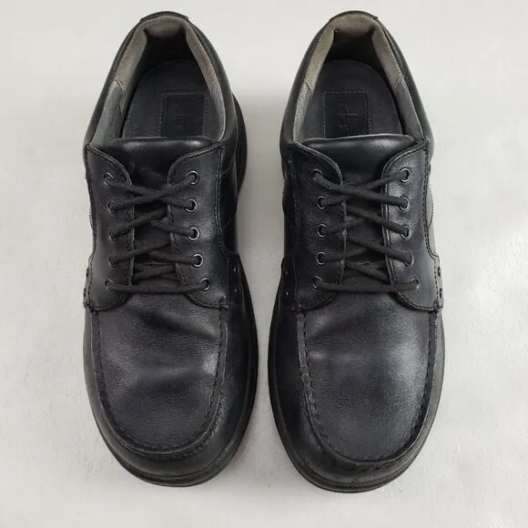 Dansko Wyatt Leather Oxford Shoe Mens 7.5-8 41 Black Lace Up Casual Comfort
