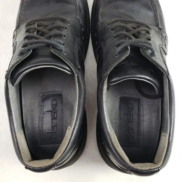 Dansko Wyatt Leather Oxford Shoe Mens 7.5-8 41 Black Lace Up Casual Comfort