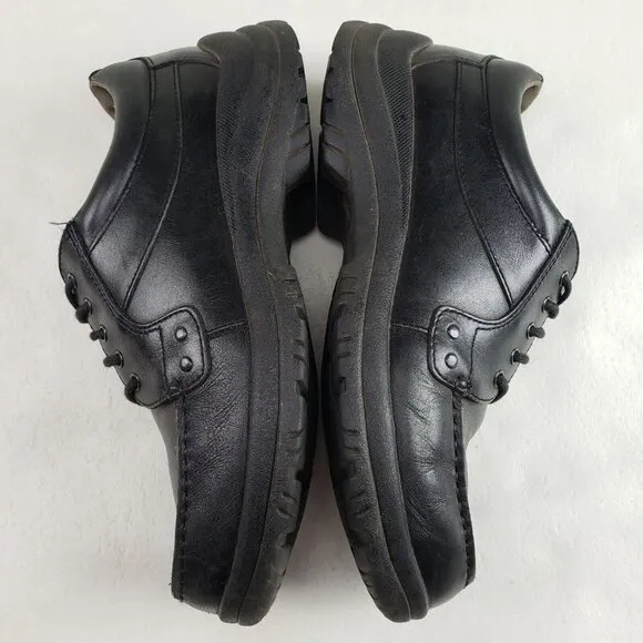 Dansko Wyatt Leather Oxford Shoe Mens 7.5-8 41 Black Lace Up Casual Comfort