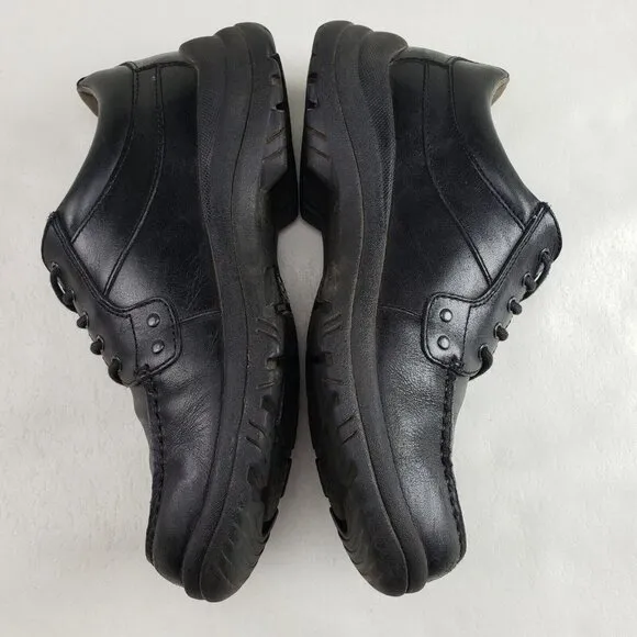 Dansko Wyatt Leather Oxford Shoe Mens 7.5-8 41 Black Lace Up Casual Comfort