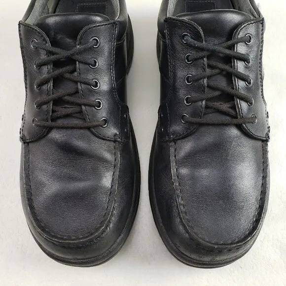 Dansko Wyatt Leather Oxford Shoe Mens 7.5-8 41 Black Lace Up Casual Comfort