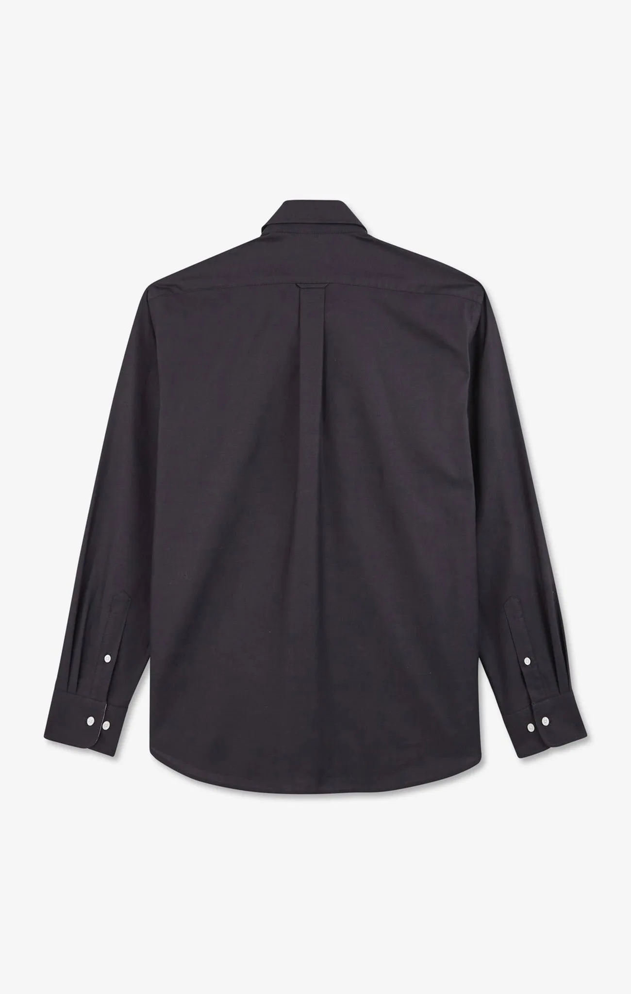 Dark grey plain cotton shirt