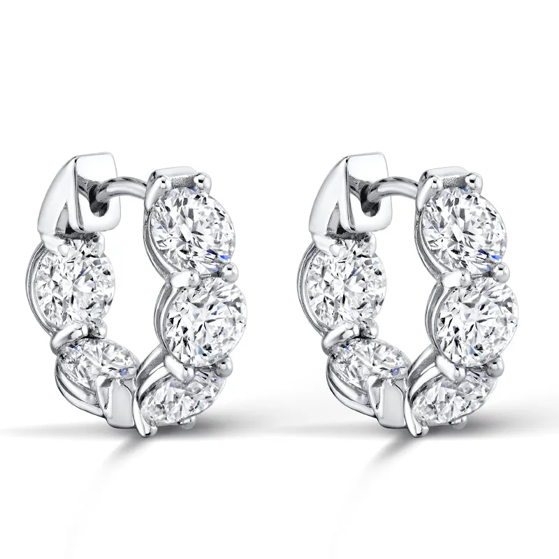 Diamond Hoop Earrings
