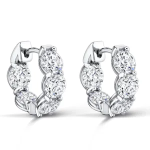 Diamond Hoop Earrings