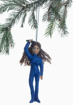 Donna Summer Felted ornament