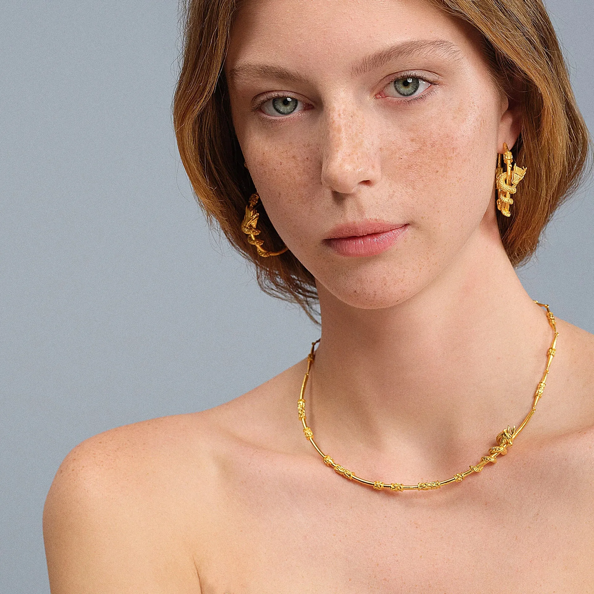 Dragon Wrapped Choker Necklace – Handcrafted Luxury