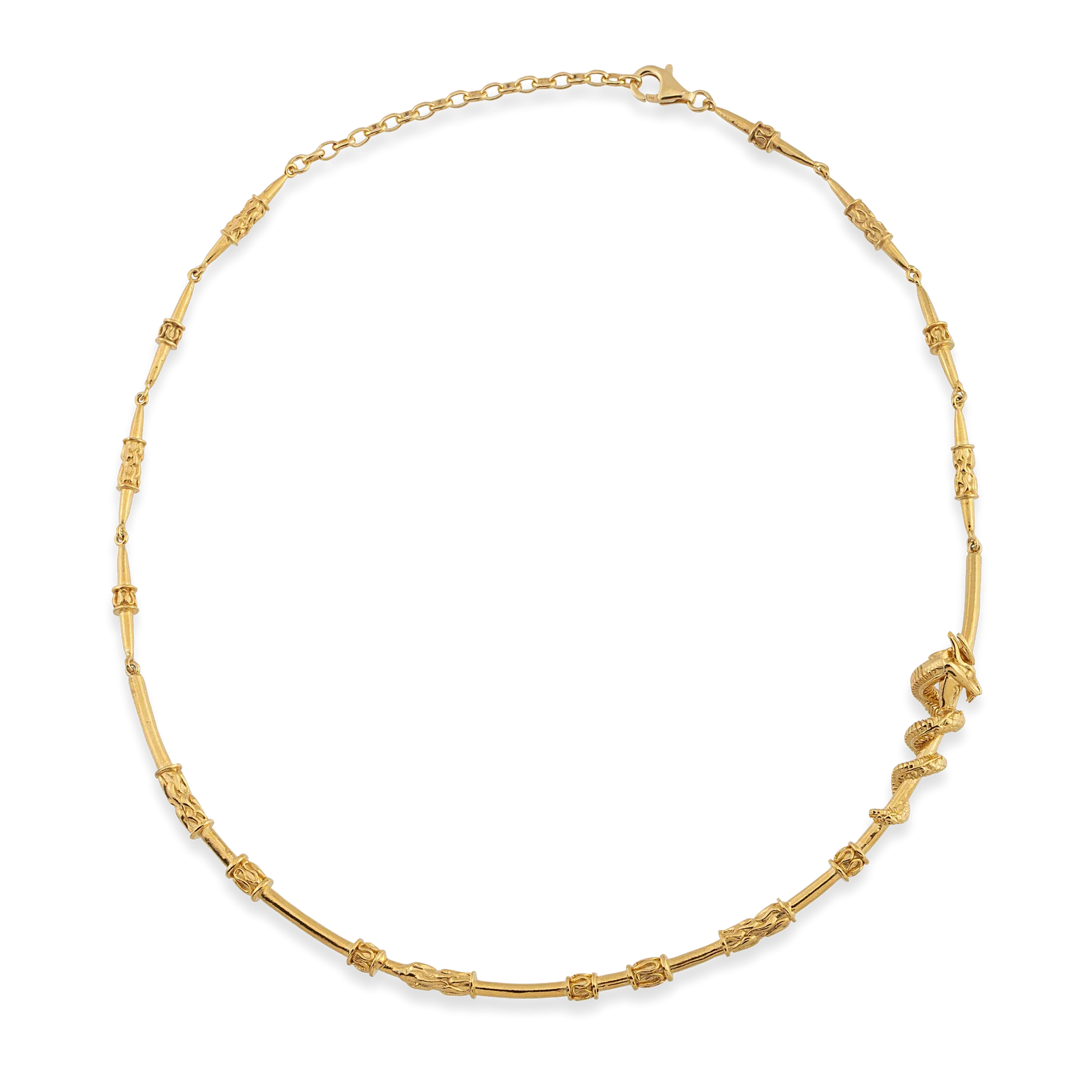 Dragon Wrapped Choker Necklace – Handcrafted Luxury