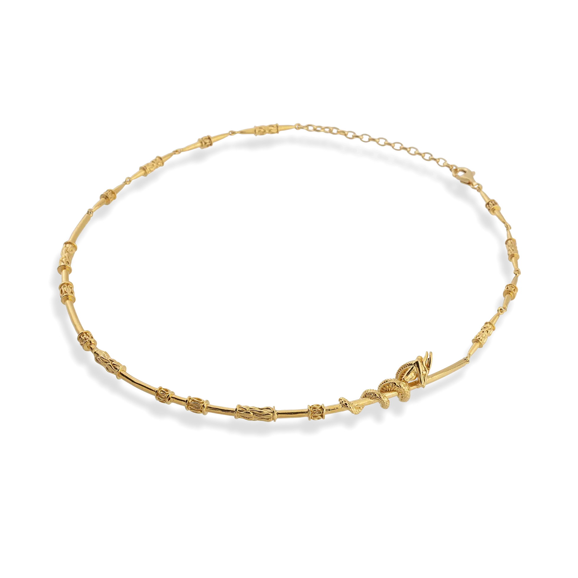 Dragon Wrapped Choker Necklace – Handcrafted Luxury