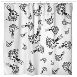 Drunk Like Fish - Shower Curtain