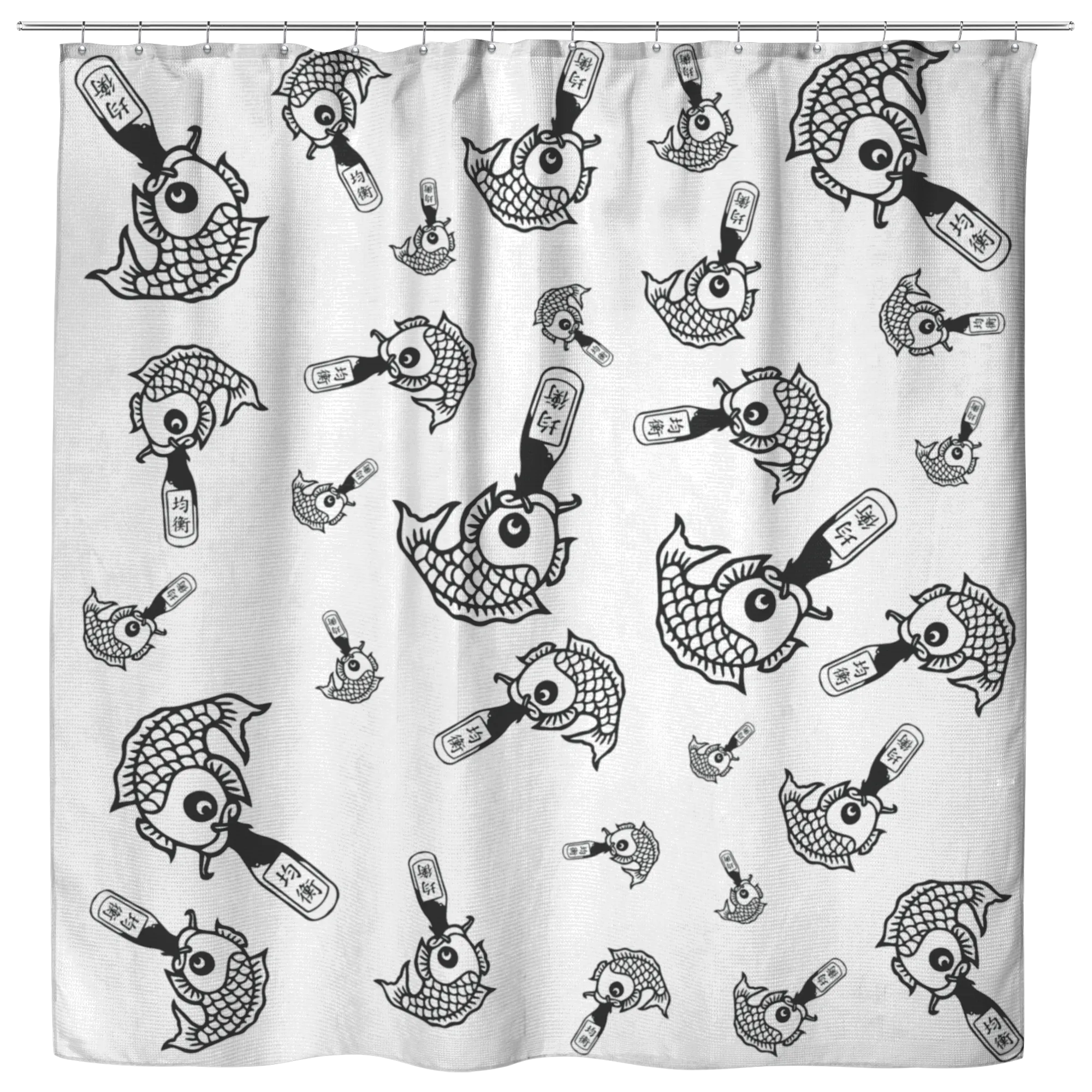 Drunk Like Fish - Shower Curtain