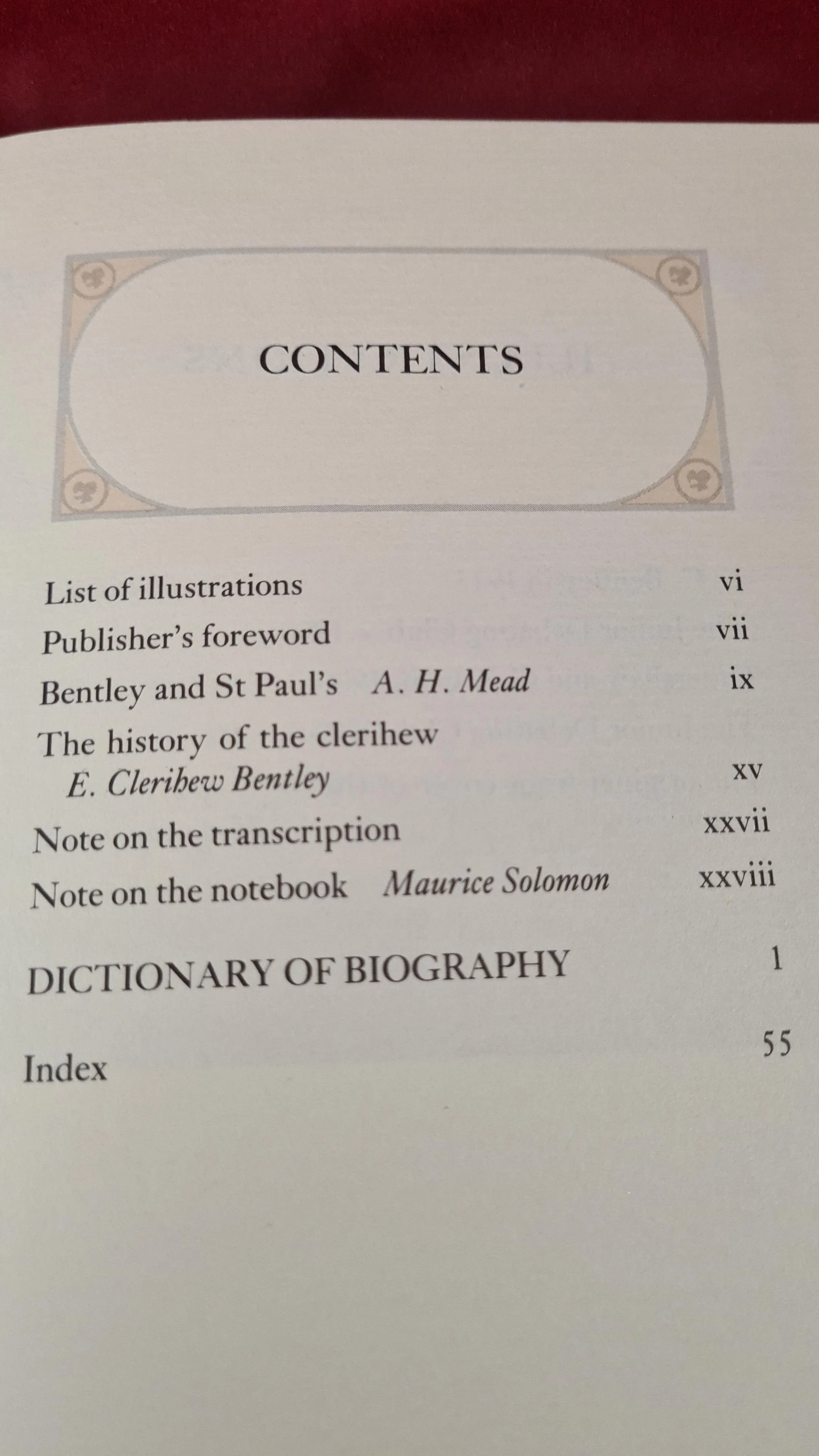 E Clerihew Bentley - The First Clerihews, Oxford University, 1982, First Edition