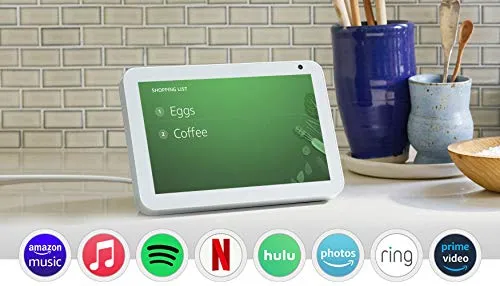 Echo Show 8 (1st Gen, 2019 release) -- HD smart display with Alexa – stay connected with video calling - Sandstone